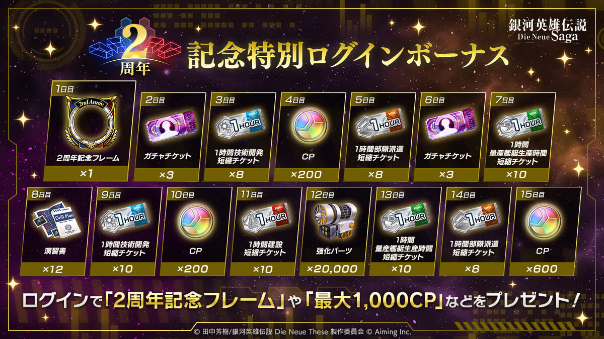 【予告】ログインボーナス①