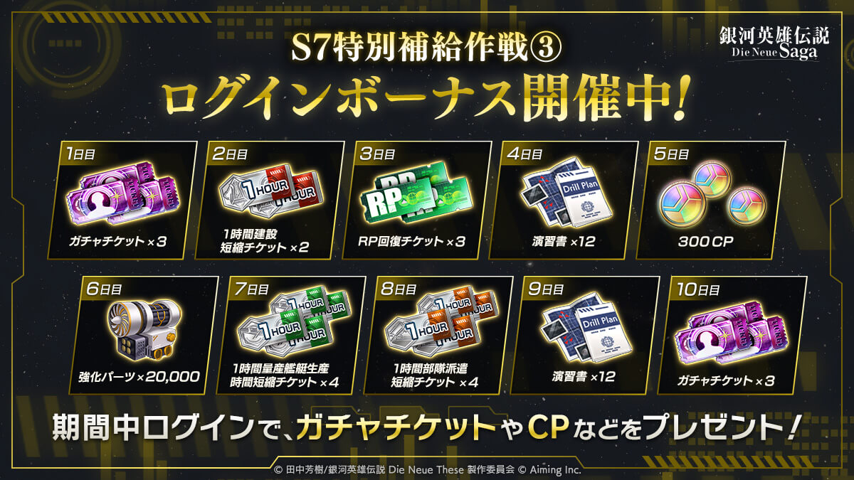 イベントログインボーナス