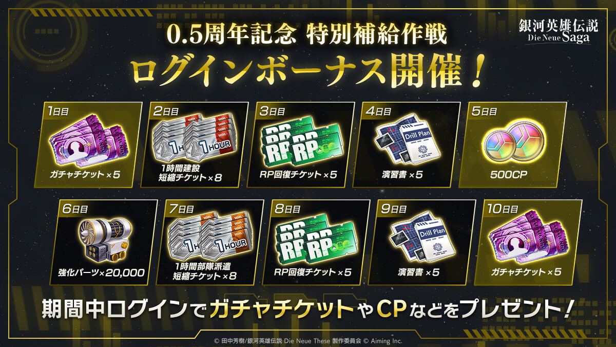 イベントログインボーナス