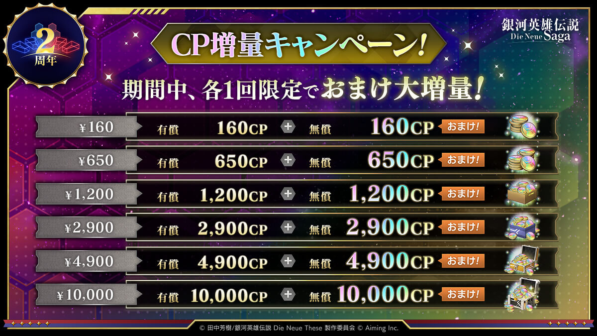 CP増量キャンペーン