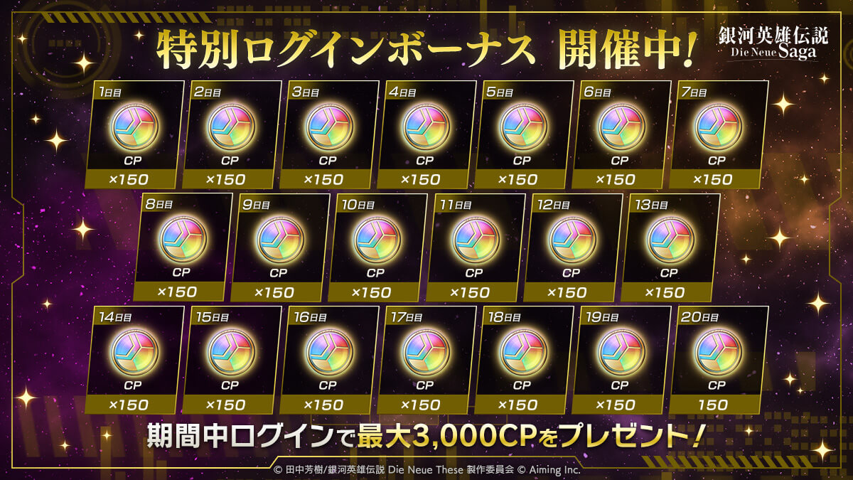 特別ログインボーナス