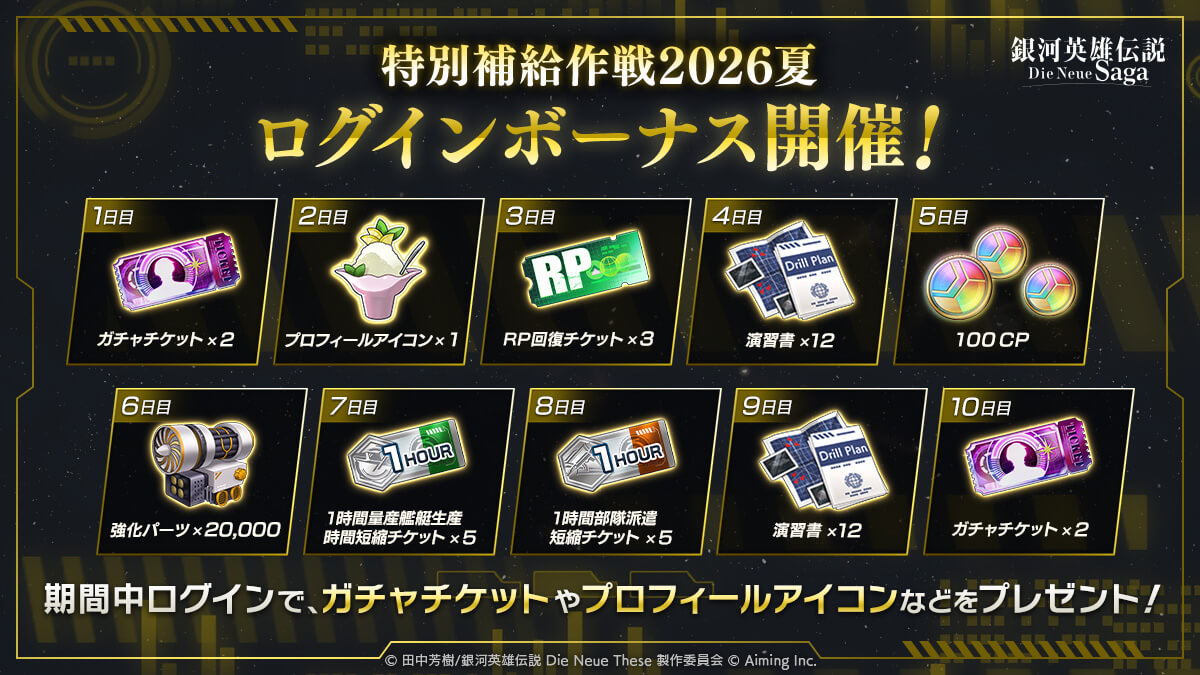 イベントログインボーナス