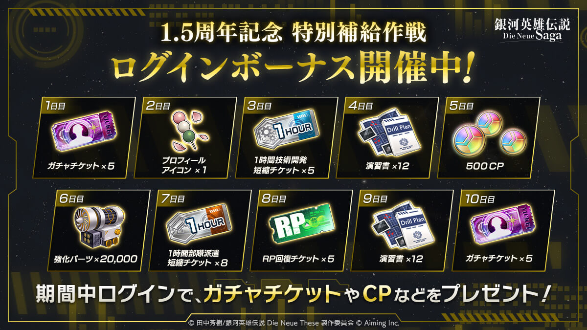 イベントログインボーナス