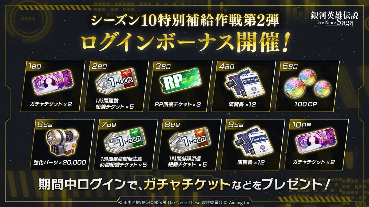 イベントログインボーナス
